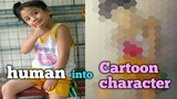 HOW to Draw Human into Anime Cartoon character version step by step