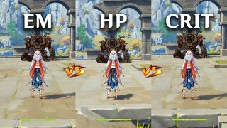 Nilou EM Build vs HP Build CRIT Build!! Bloom DMG comparison! which is the Best ? | Genshin Impact |