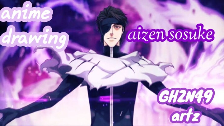 aizen sosuke drawing (Bleach)