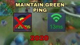 Maintain Green Ping No LAG in Mobile Legends 2020| FIX LAG | Tips and Tricks