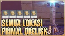 Semua Lokasi Primal Obelisk + Segel Suci Route - Genshin Impact 3.4