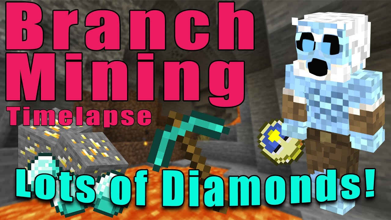 Minecraft Branch Mining Timelapse Lots Of Diamonds Bilibili