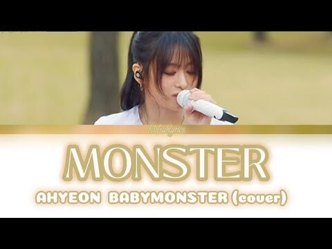 MONSTER - Ahyeon BABYMONSTER (Cover) lyrics Original by Shawn Mendes & Justin Bieber #babymonster