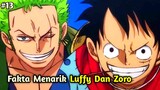 3 Fakta Menarik Tentang Luffy Dan Zoro‼️