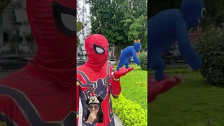 SPIDERMAN BERUBAH WARNA MAKAN UCIL ‼️ #shorts #dubbing #funny