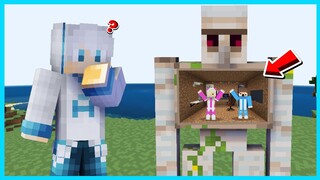 MIPAN & ZUZUZU MENEMUKAN RUANGAN RAHASIA YANG KEREN DI DALAN MOB MINECRAFT SURVIVAL!