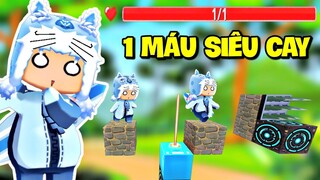 Meowpeo phá đảo Map Parkour 1 Máu siêu cay trong Mini World | Map hay không chơi hơi phí