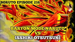 BORUTO EPISODE 216 SUB INDONESIA FULL BARYON MODE NARUTO VS ISSHIKI OTSUTSUKI ‼