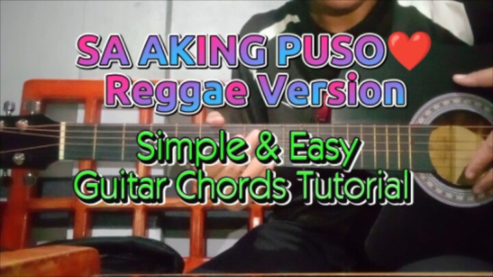 Sa aking puso reggae version l Ariel Rivera l Kaye Cal l Tropa Vibes guitar chords tutorial 🫰❤️