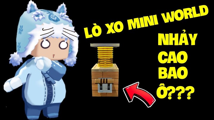 LÒ XO TRONG MINI WORLD NHẢY CAO BAO NHIÊU Ô? ** MEOWPEO TV