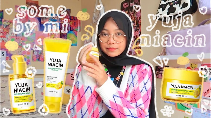 somebymi yuja niacin skincare review! (toner, serum, gel, & sleeping mask) // indonesia