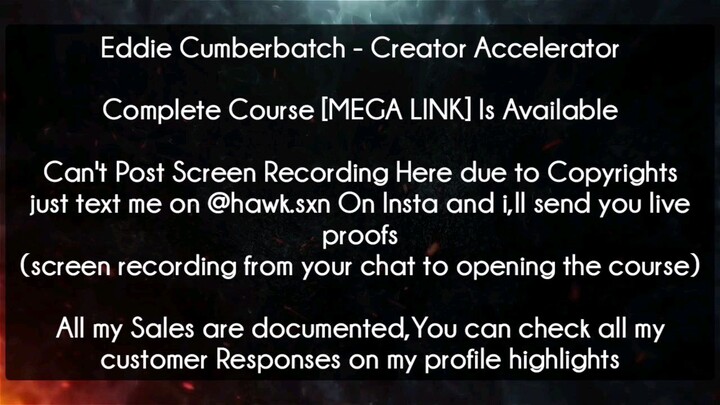 Eddie Cumberbatch Course Creator Accelerator Download