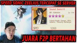 🔥🔥SPEED SONICNYA ZEELIUS TERCEPAT SE SERVER [JUARA LAGI] - ONE PUNCH MAN:The Strongest