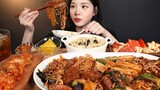 【中字】麻辣香锅+锅包肉+蛋炒饭+西红柿炒鸡蛋||小嘴大容量Boki吃播||Eat with Boki