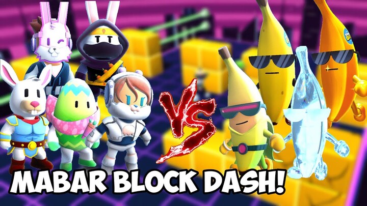 MABAR BLOCK DASH ONLY, SKIN WAR EASTER VS BANANA! - Stumble Guys #2