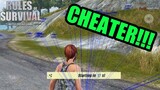 We fought a CHEATER in the game!!(Rules Of Survival)