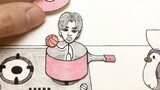 [Animasi stop-motion yang digambar tangan] Seorang tamu terhormat datang ke dapur kertas.