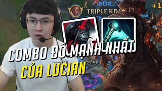 BỘ TRANG BỊ MẠNH NHẤT CỦA LUCIAN MÙA 10, FARM MẠNH RANK THÁCH ĐẤU ll NOWAY DAILY