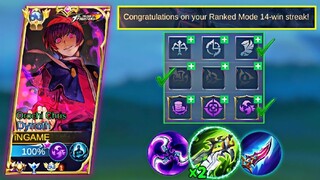 GLOBAL DYRROTH PERFECT ONE SHOT TUTORIAL BUILD SPELL & EMBLEM🔥| ONE SHOT THEM ALL!! (must try)