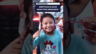 INI ALASAN ANAK KECIL MENANGIS‼️😭 #shorts #alviandmiracle