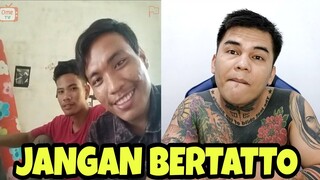 Gogo Sinaga melarang orang untuk buat tatto || Prank Ome TV