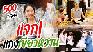 นิสาลุยเอง ทำแกงเขียวแจก 500 กล่อง | Nisamanee.Nutt