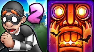 Robbery Bob 2 vs Temple Run 2 Gameplay Android,ios Part 79