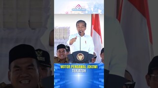 Motor Pengawal Rombongan Jokowi Terpeleset Hingga Jatuh