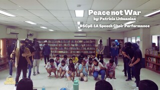 Peace not War by: Patricia Lithuanian (BSCpE-1A Speech Choir Performance) | Ichiro Yamazaki TV