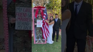 Girlfriend got married while her military boyfriend was away! #Shorts