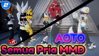 [AOTO Semua Pria MMD] Karakter Pria Menggoda Gadis Bersama-sama! (haha! Melarikan Diri_2