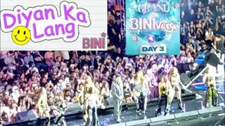 Bini Dyan Ka Lang Gary V Dibale Na Lang Grand Biniverse 11-18-24 #bini #trending #energy