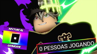 ESSES JOGOS DE BLACK CLOVER NO ROBLOX TEM 0 PESSOAS JOGANDO, JOGUEI TODOS ELES E MEU DEUS... (MEDO)