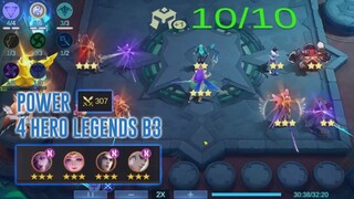 PERNAH TEMBUS 307 POWER ? 4 HERO LEGENDS B3