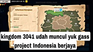 😽 gass poll kingdom 3041 udah muncul waktu nya project Indonesia berjaya!!! rise of kingdom