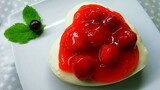 Strawberry cheese pie recipe 🍓🍓 สตรอเบอร์รี่ชีสพายสูตรไม่ง้อเตาอบ