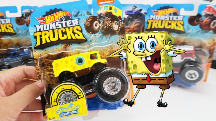 [SpongeBob SquarePants] Hot Wheels MonsterTrucks Big Jio Truck |. การเล่นจริงของแบทแมน