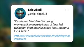 Penjelasan Evos Tazz terkait kekalahan Onic di Grand Final kemarin, #Bestofbest #Bstationmlbb #mlbb