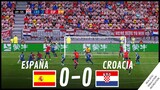 CROACIA vs ESPAÑA [0-0] HIGHLIGHTS | Video Juego Simulación & Recreación