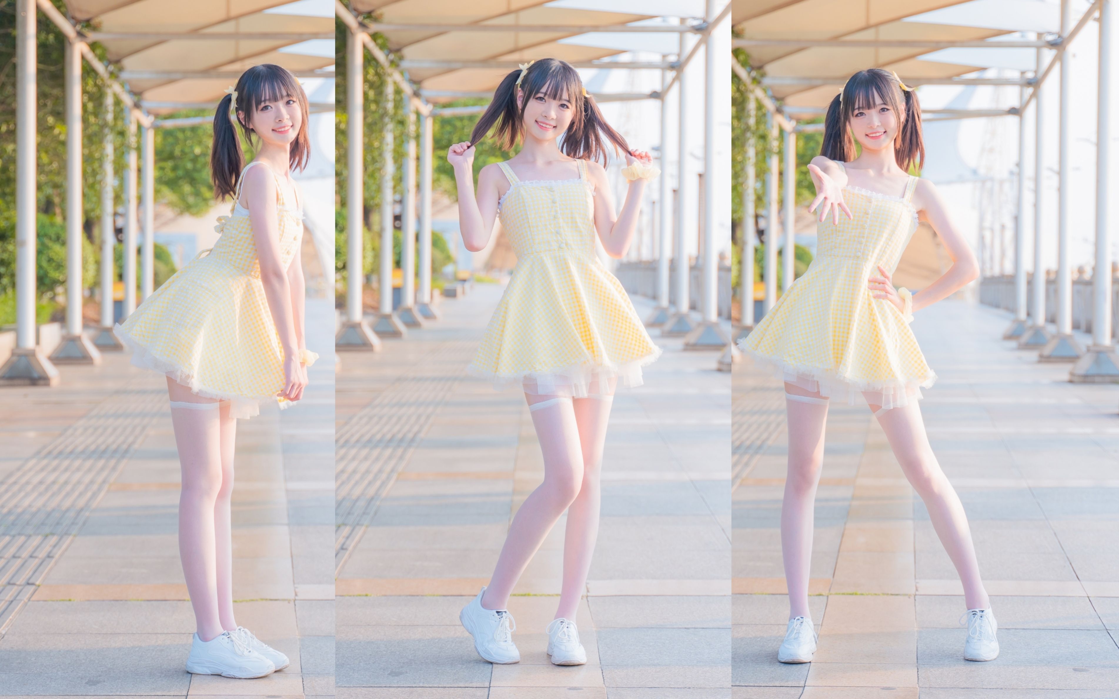Little sweet girl in sunny skirt ❤️ Melancholy mood - BiliBili