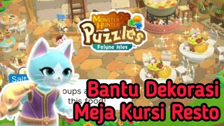 Monster Hunter Puzzle : Bantu Dekorasi Meja Kursi Resto