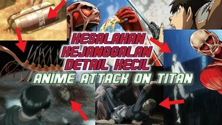 DETAIL KECIL di Anime ATTACK ON TITAN (SHINGEKI NO KYOJIN) Maraton S1 sampai Final Season