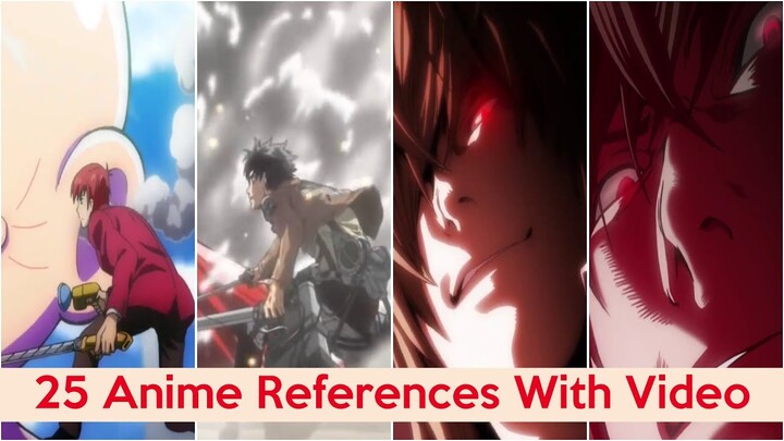 25 Best Anime References With The Original Anime Video