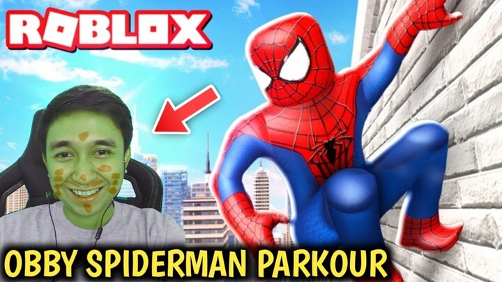 KALAU JATUH CORET MUKA PAKAI LIPSTIK - ️ SpiderMan Easy Fun Obby Parkour
