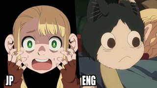 Delicious in Dungeon JP vs ENGLISH DUB COMPARISON | Season 1 Finale Ep#24