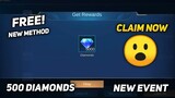 NEW EVENT FREE 5000 DIAMONDS! 2021 NEW EVENT (CLAIM NOW) | MLBB