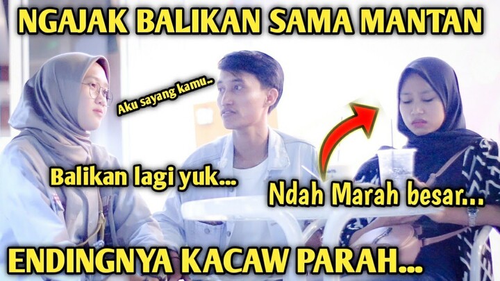 PRANK ATOP BALIKAN SAMA MANTAN DIDEPAN NDAH SI CEWEK MANJA KASIAN