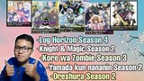 Bahas Log horizon s4,Knight & magic s2,Kore wa zombie s3,Yamada kun nananin s2,Oreshura s2 ||Req sub