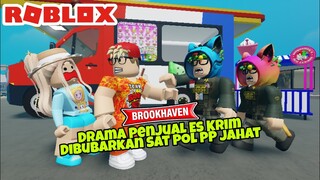 PENJUAL ES KRIM DI USIR POL PP - DRAMA ROBLOX BROOKHAVEN