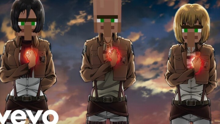 Attack on Titan op donates the heart "Minecraft version"